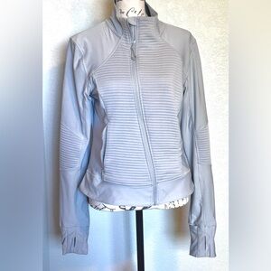 Woman's Mondetta Athleisure Light Blue Fitted Jacket Activewear Outerwear EUC